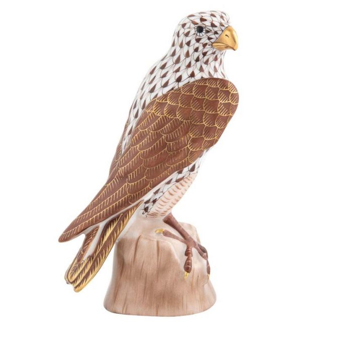 Herend Falcon Chocolate Brown Figurine