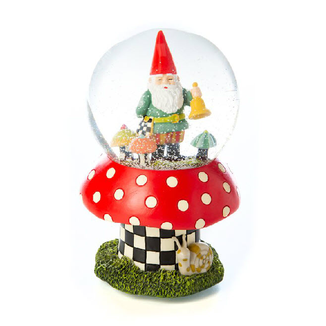 Mackenzie Childs outlets Woodland Gnome snow globe