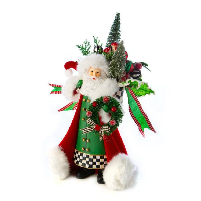 MacKenzie-Childs Jolly Holiday Santa, Small