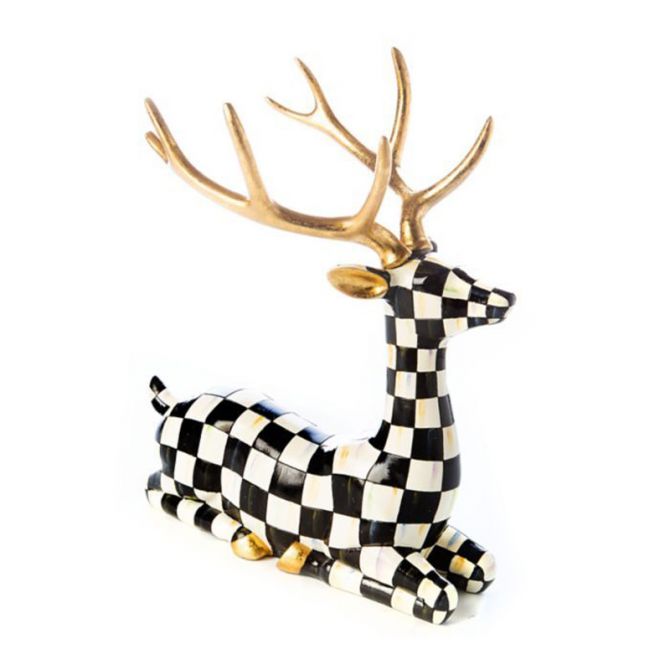 MacKenzie-Childs Checkmate Deer, Sitting