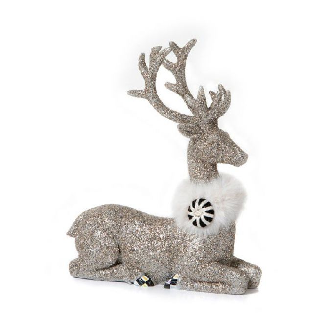 MacKenzie-Childs Vintage Silver Deer, Sitting