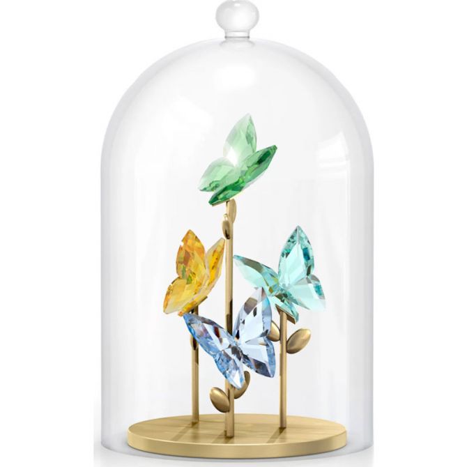 Swarovski Jungle Beats Butterfly Bell Jar Figurine