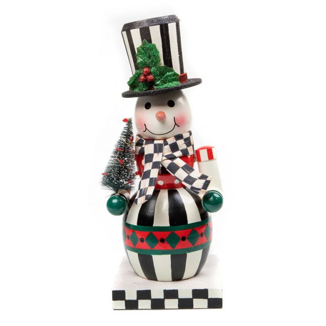 MacKenzie-Childs Top Hat Snowman Nutcracker