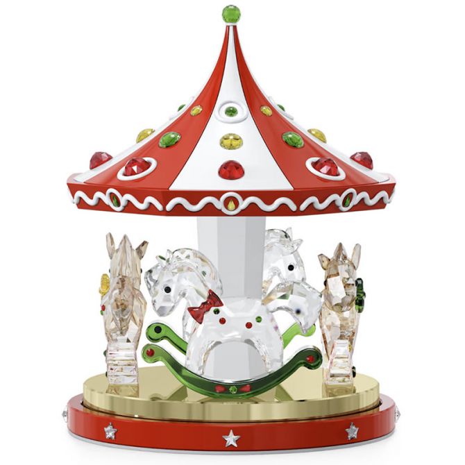 Swarovski Holiday Cheers Carousel Figurine