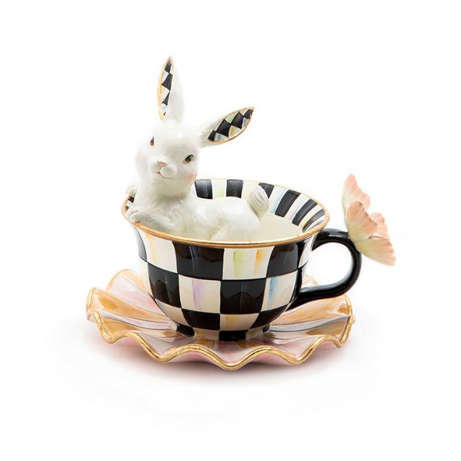 MacKenzie-Childs Teacup Bunny