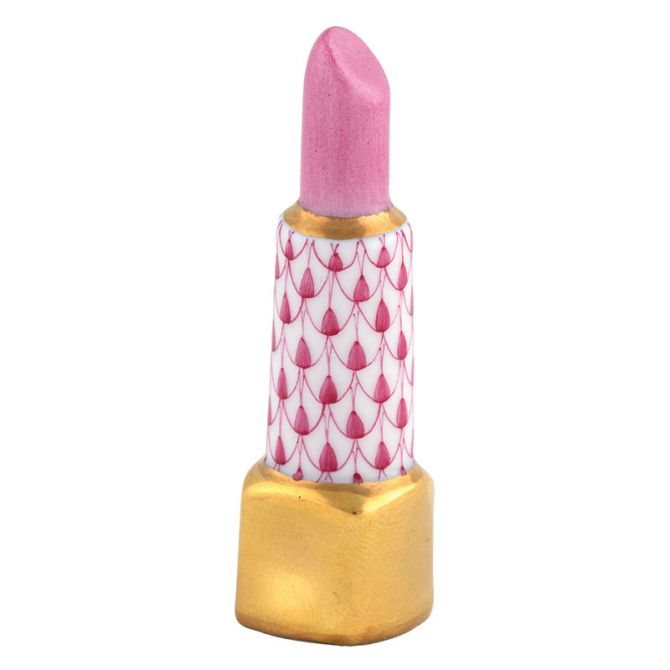 Herend Lipstick Figurine, Raspberry