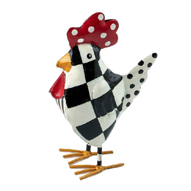 MacKenzie-Childs Checkerdot Rooster, Medium