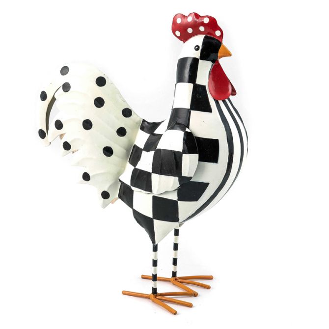 MacKenzie-Childs Checkerdot Rooster, Large