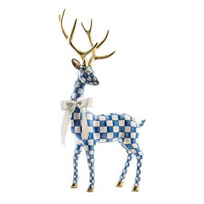 MacKenzie-Childs Royal Check Standing Deer