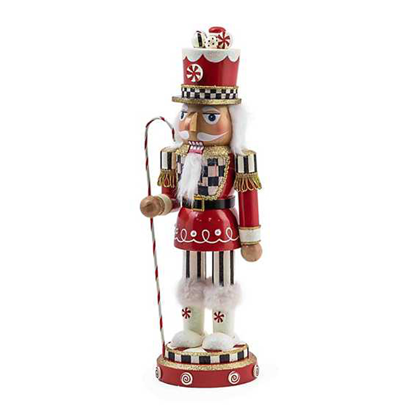 MacKenzie-Childs Peppermint Nutcracker | 35550-1231 | Borsheims