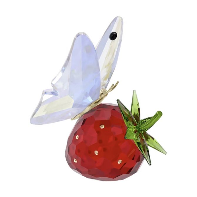 Swarovski Idyllia Butterfly and Strawberry Figurine