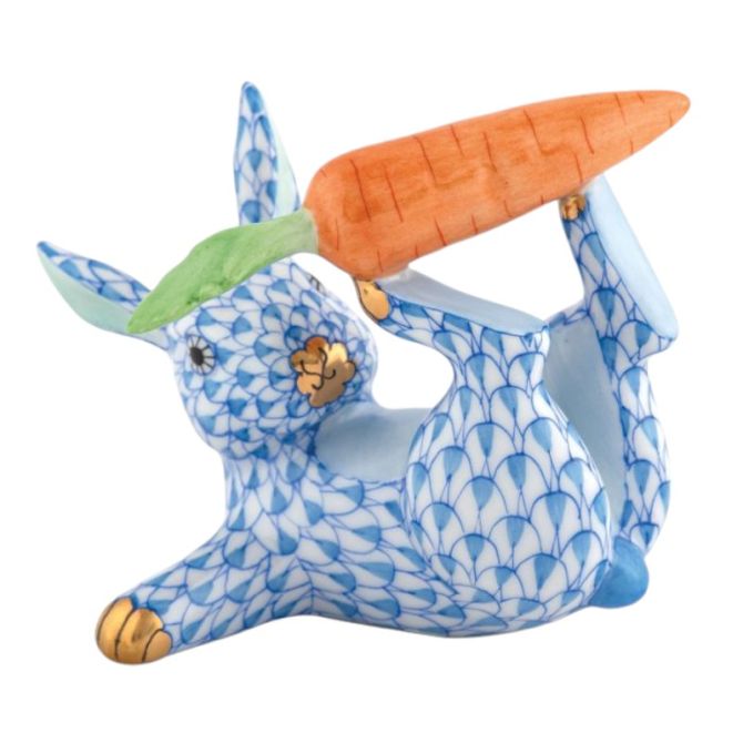 Herend Juggler Bunny, Blue