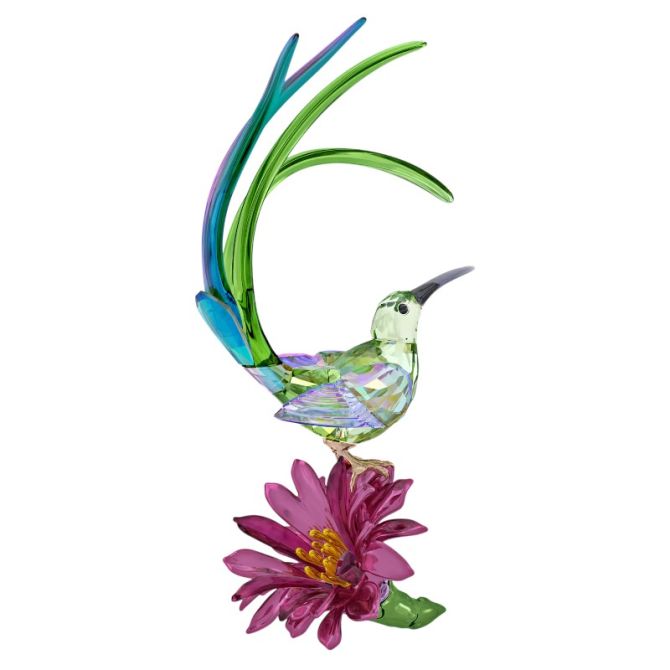 Swarovski Idyllia Sugarbird and Cactus Flower Figurine