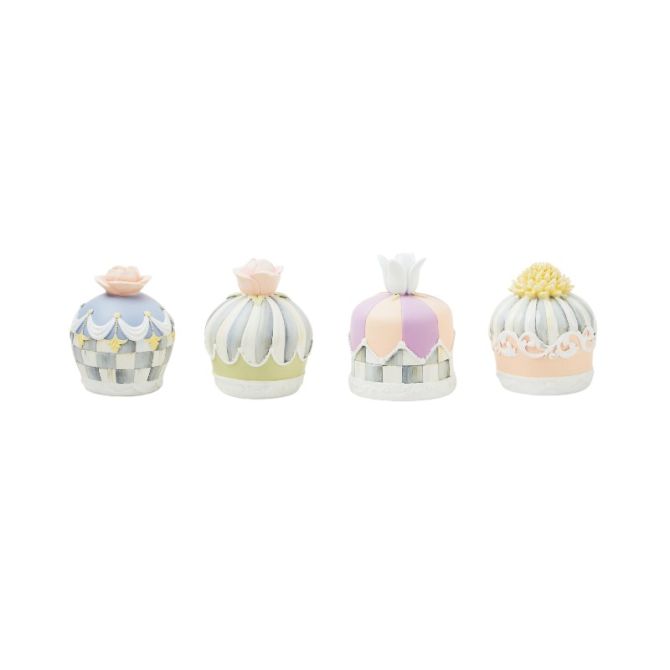 MacKenzie-Childs Cameo Petit Fours, Set of 4