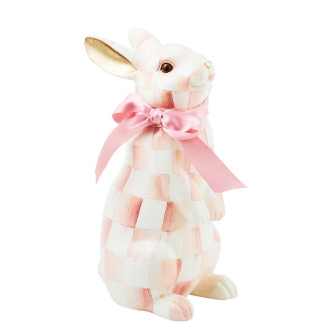 MacKenzie-Childs Rosy Check Standing Bunny