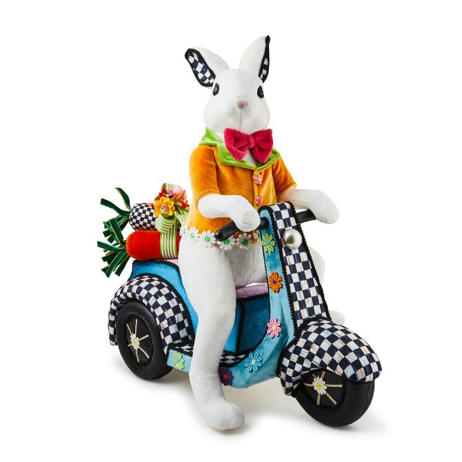 MacKenzie-Childs Calico Bunny on Vespa