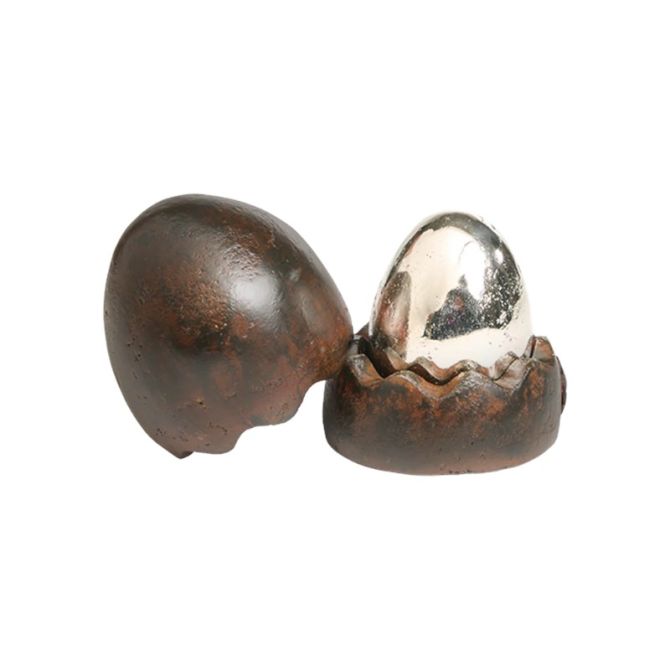 Jan Barboglio Sorpresa Egg Shell with Nickel Egg