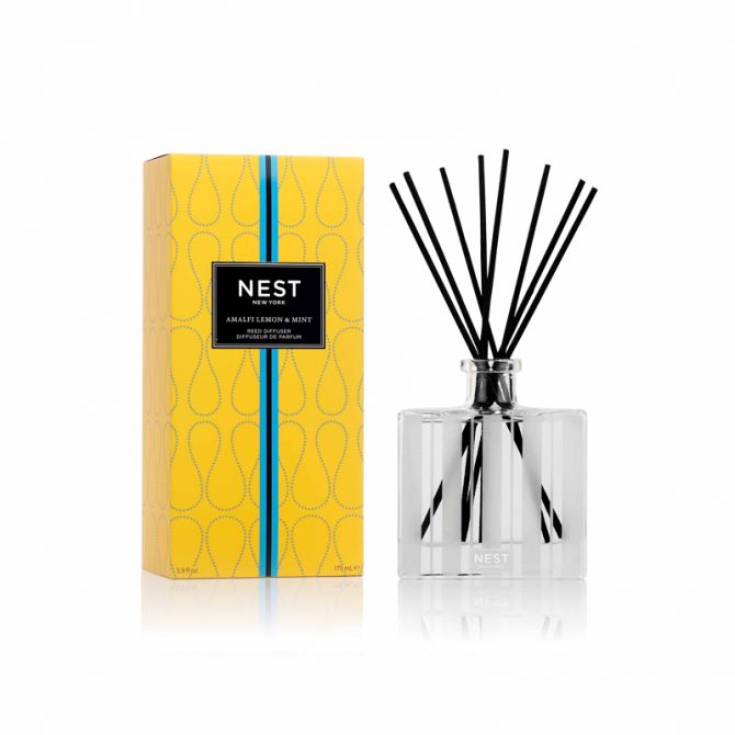 NEST New York Amalfi Lemon & Mint Reed Diffuser Candle