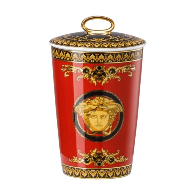 Versace Medusa Scented Votive Candle, Red