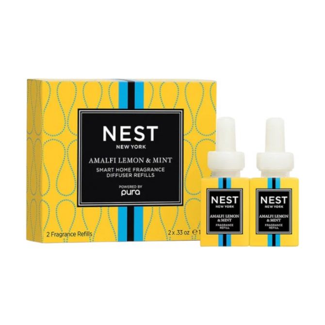 Amalfi Lemon and Mint Refill Duo for Pura Smart Home Fragrance Diffuser - Smart Vials