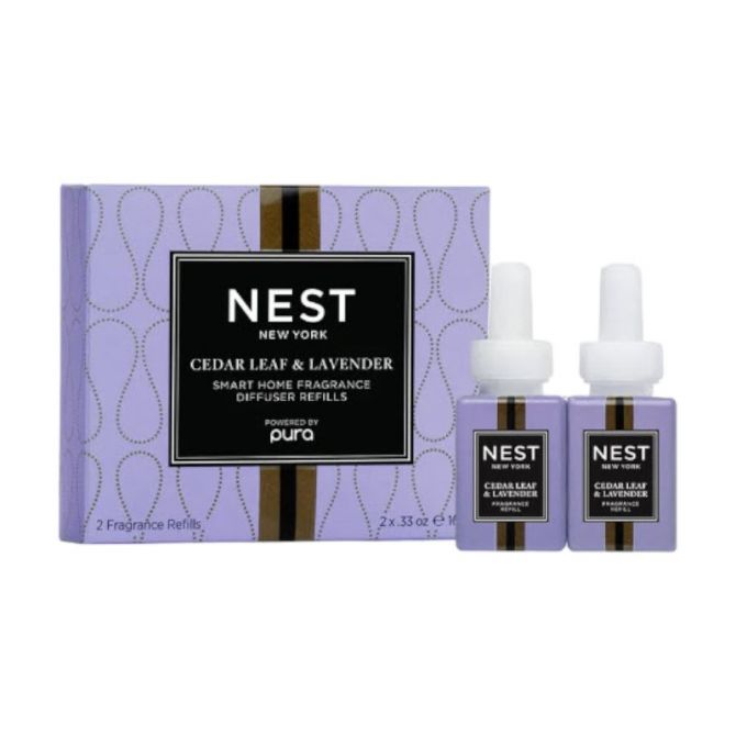 Cedar Leaf and Lavender Refill Duo for Pura Smart Home Fragrance Diffuser- Smart Vials