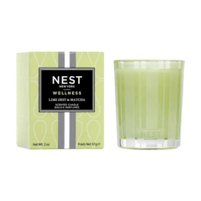 Lime Zest and Matcha Votive Candle