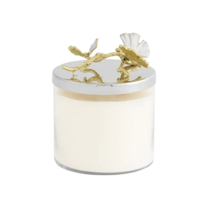 Michael Aram Butterfly Ginkgo Yellow Gold Candle