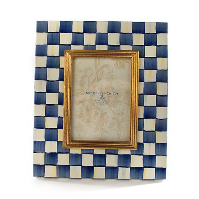 MacKenzie-Childs Royal Check Frame, 5"x7"