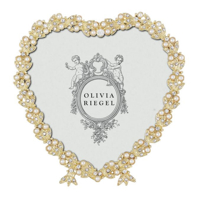 Olivia Riegel Contessa Heart Frame, Gold