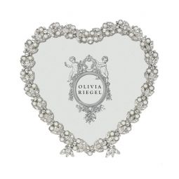 Image for Olivia Riegel Contessa Heart Frame, Silver 3.5"