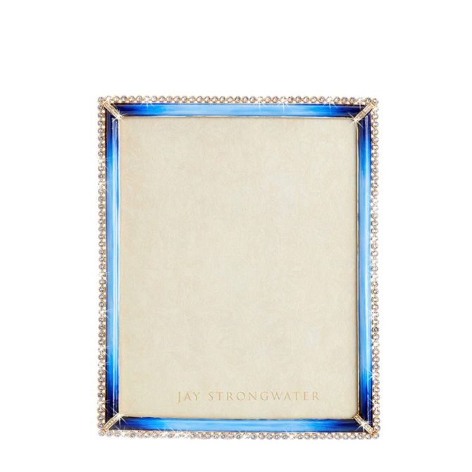 Jay Strongwater Laetitia Stone Edge Lapis Frame, 8x10