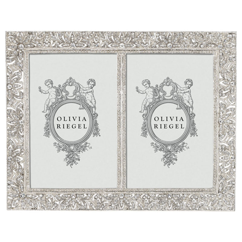 Olivia Riegel Silver Double Frame, 4x6 | RT1742 | Borsheims