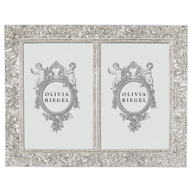 Olivia Riegel Silver Double Frame, 4x6