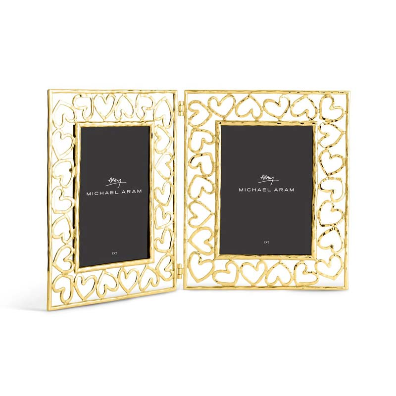 Michael Aram Heart Gold Hinged Frame, 5x7 | 132278 | Borsheims