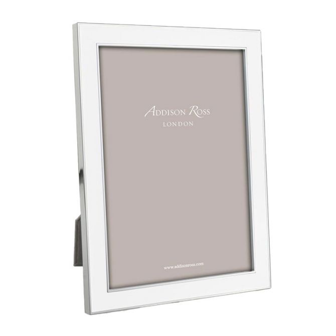 Addison Ross White Enamel Picture Frame, 8x10