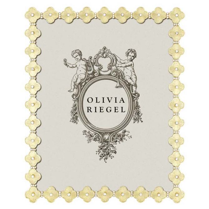 Olivia Riegel Clover Yellow Gold Pewter Frame, 8x10