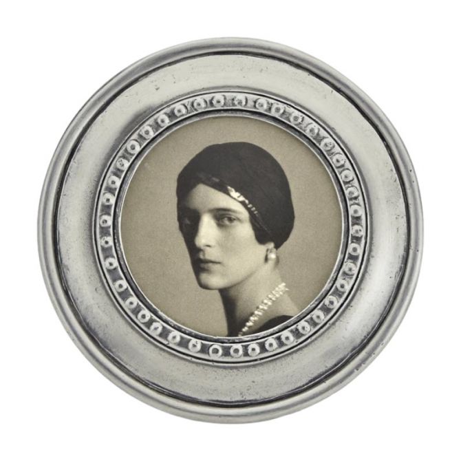 Match Pewter Veneto Round Frame, Small