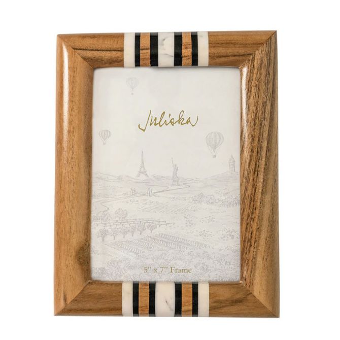 Juliska Stonewood Stripe Frame, 5x7