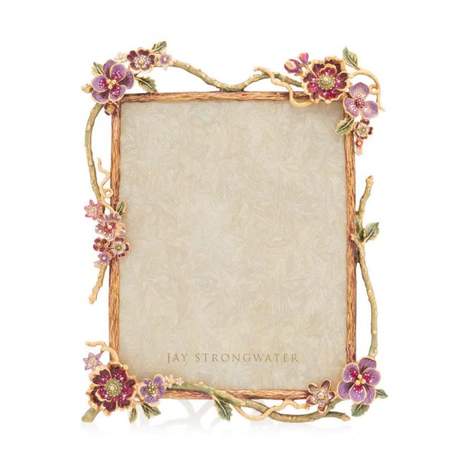 Jay Strongwater Delilah Floral Branch 8x10 frame, Bouquet