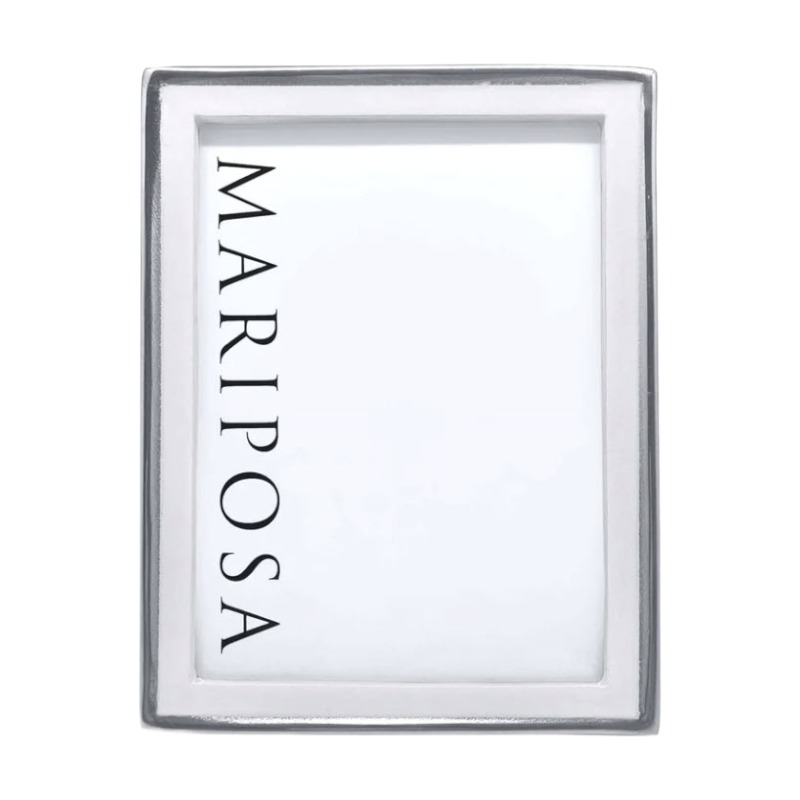 Mariposa Signature White Frame, 5x7 | 4502W | Borsheims