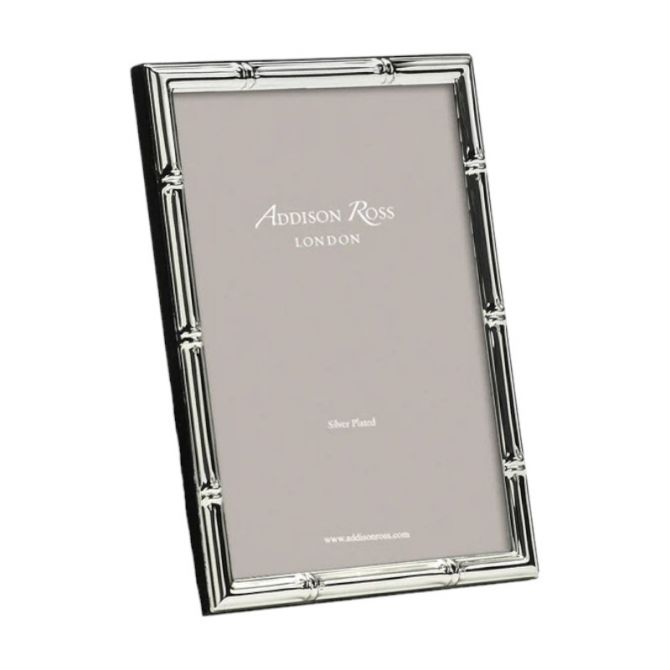 Addison Ross Bamboo Silver Plated Photo Frame, 4x6