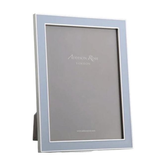 Addison Ross Powder Blue Enamel and Silver Frame, 8x10