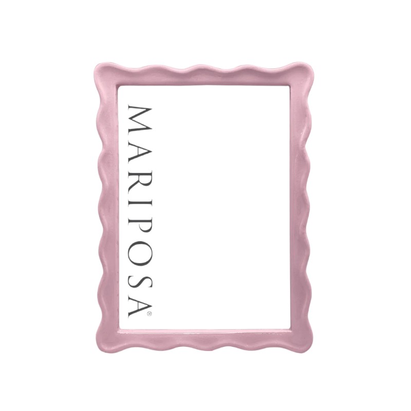 Mariposa Wavy 5x7 Frame, Pink | 3339P | Borsheims