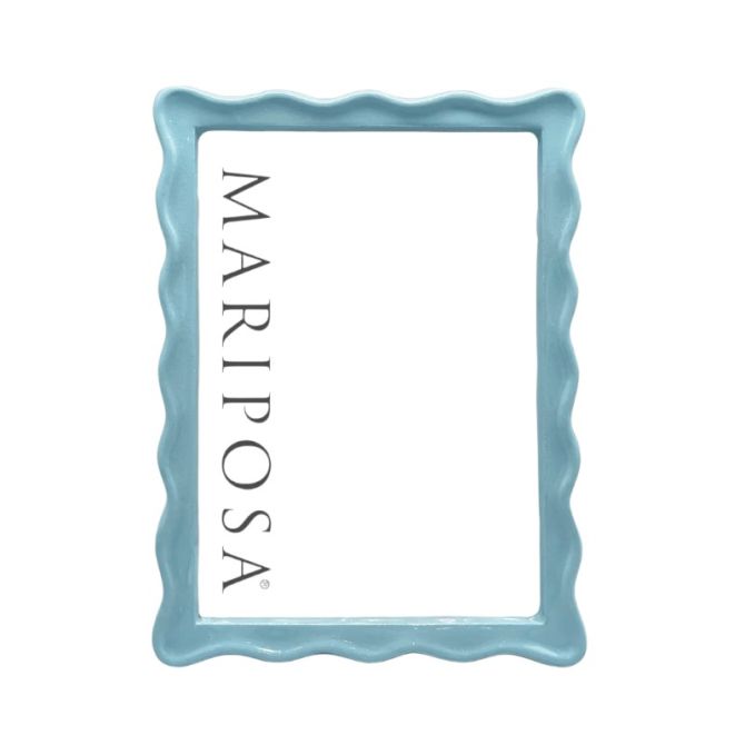 Mariposa Wavy 5x7 Frame, Aqua