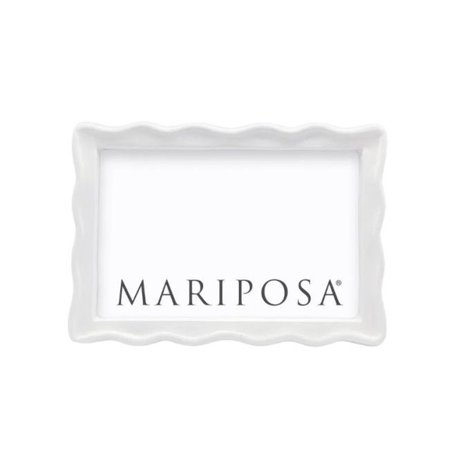 Mariposa Wavy 4x6 Frame, White