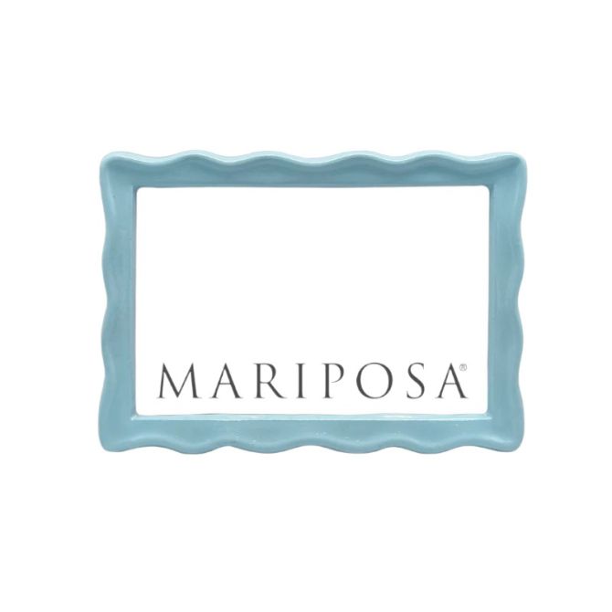 Mariposa Wavy 4x6 Frame, Aqua