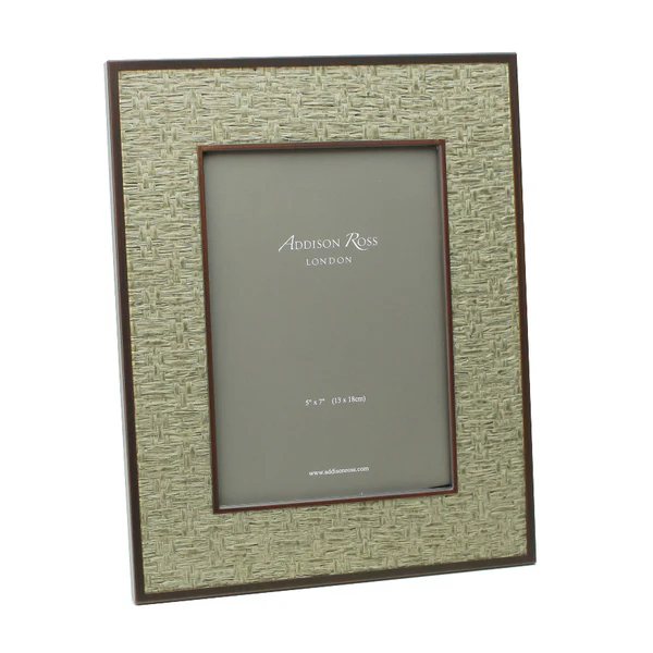 Addison Ross Moss Green Rattan Frame, 5x7