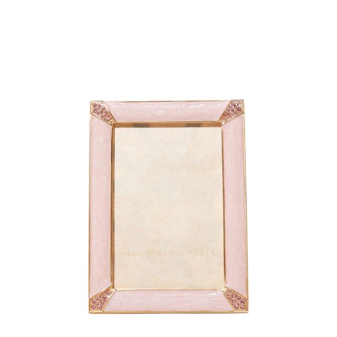 Jay Strongwater Lavinia Pale Pink Frame, 4x6