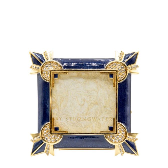 Jay Strongwater Dorothy Art Deco Delft Garden Frame, 3x3