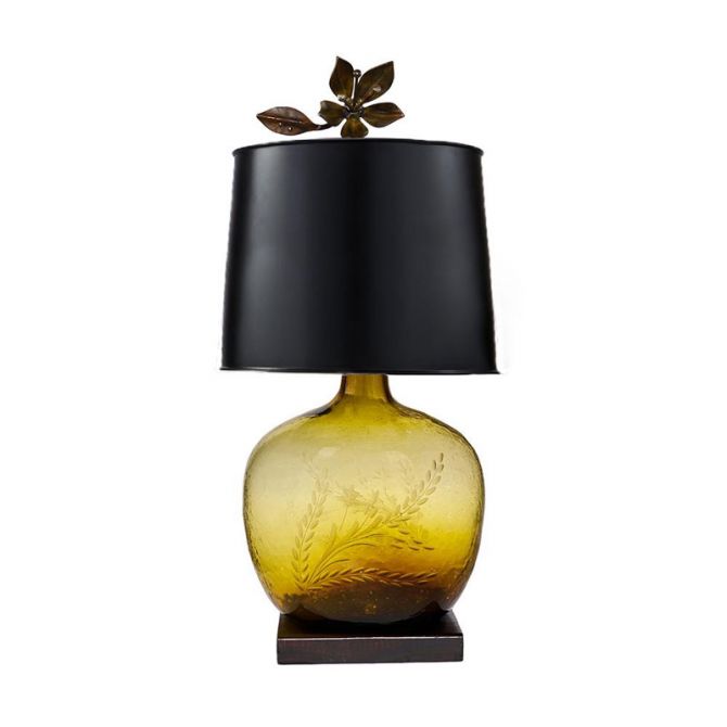 pepita glass table lamp